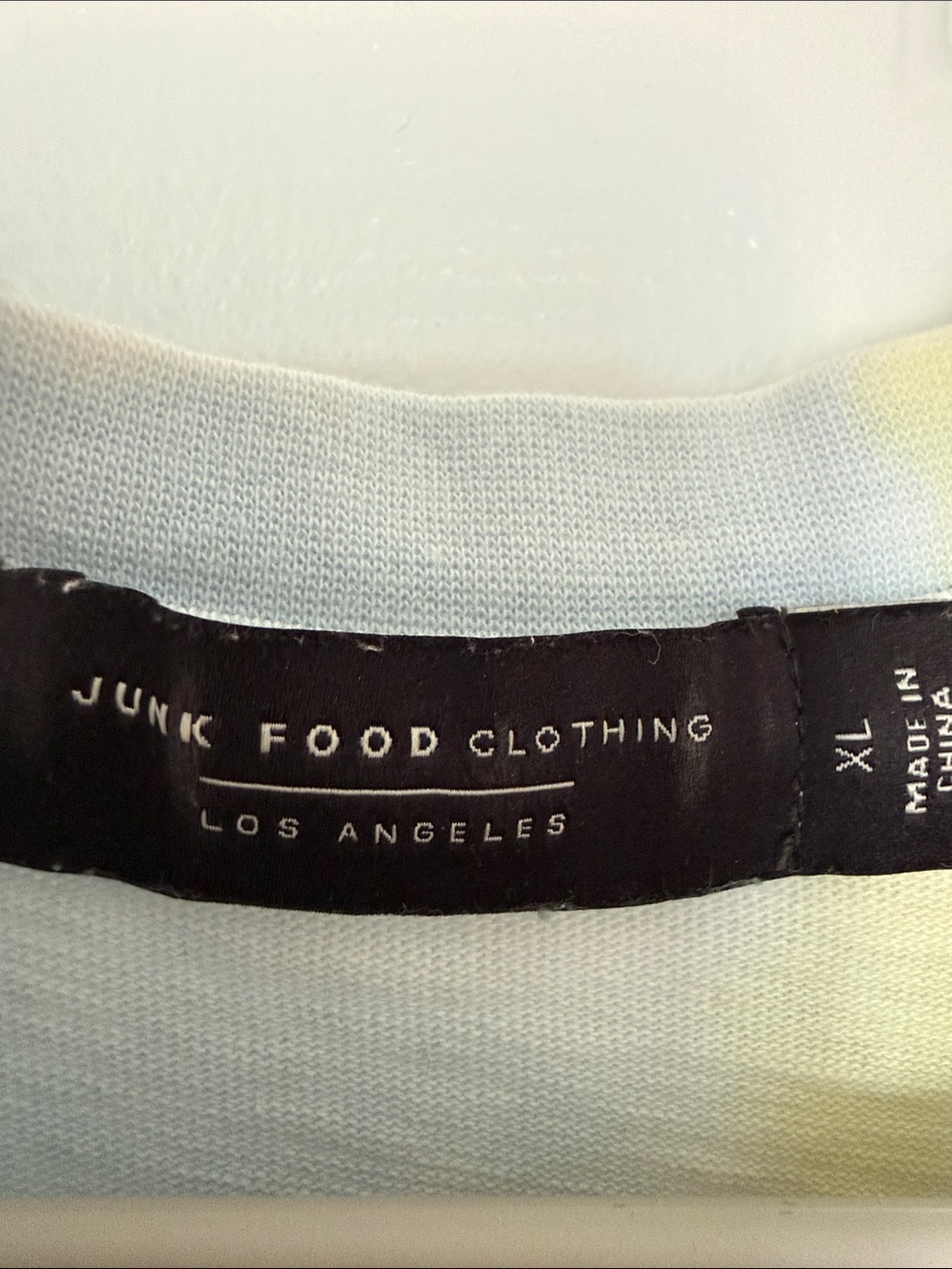 Junk Food Clothing Grateful Dead Tie-Dye Crop Tee - Blue & Green - Picture 3 of 7